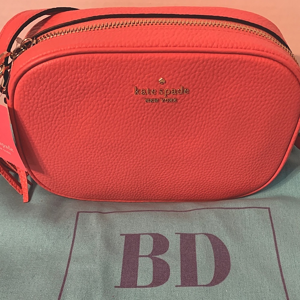 BNWT Authentic Kate Spade soft pebbled leather in Garden Pink